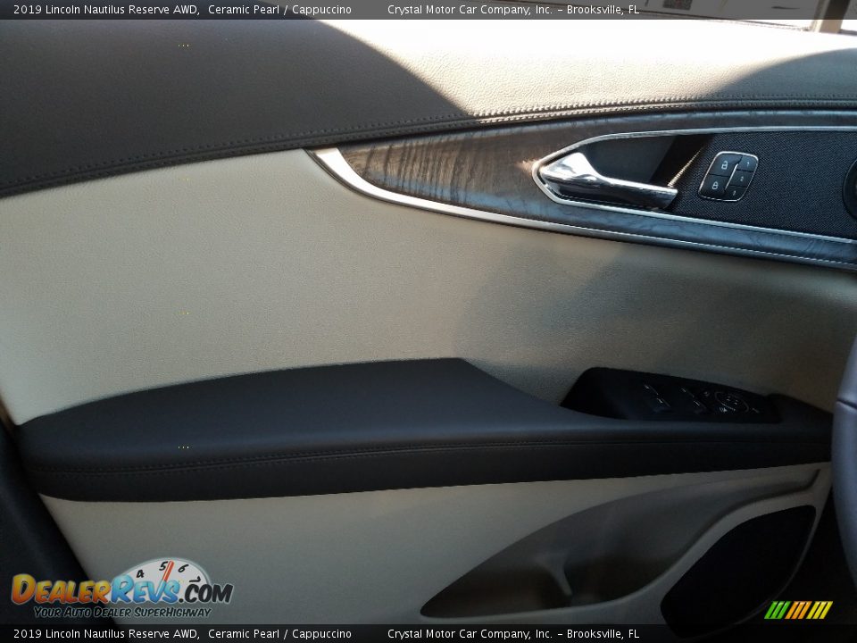 2019 Lincoln Nautilus Reserve AWD Ceramic Pearl / Cappuccino Photo #17