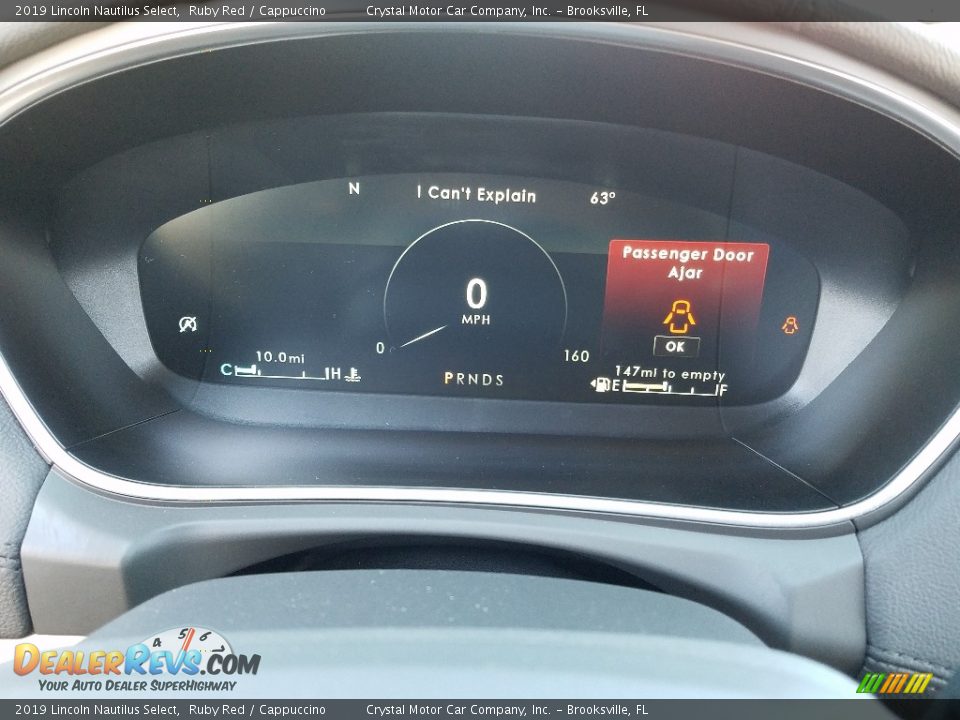 2019 Lincoln Nautilus Select Ruby Red / Cappuccino Photo #14
