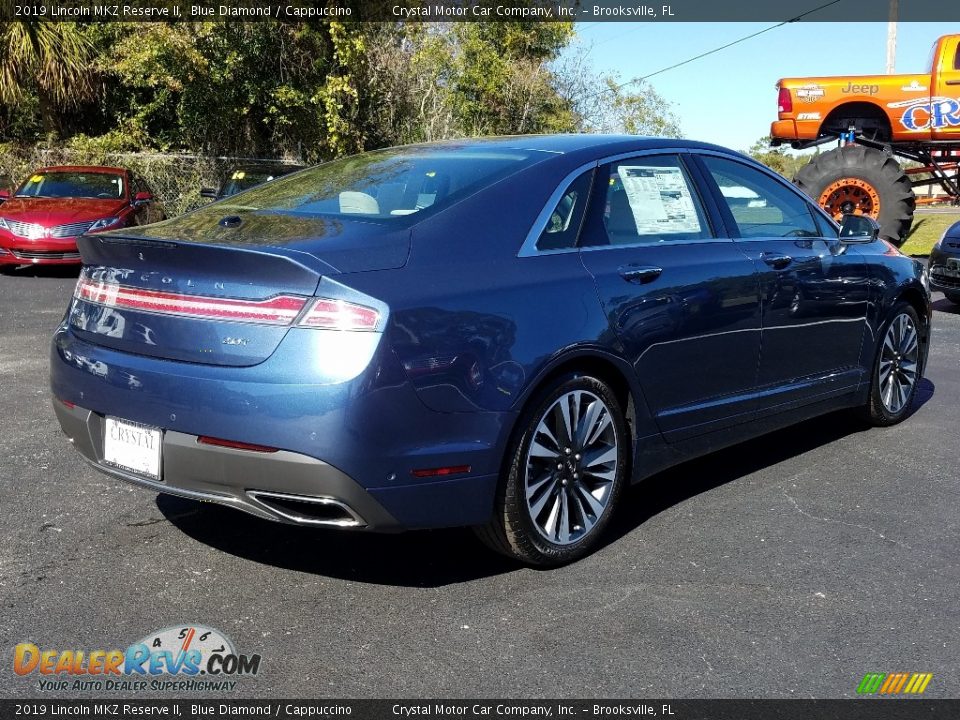 2019 Lincoln MKZ Reserve II Blue Diamond / Cappuccino Photo #5