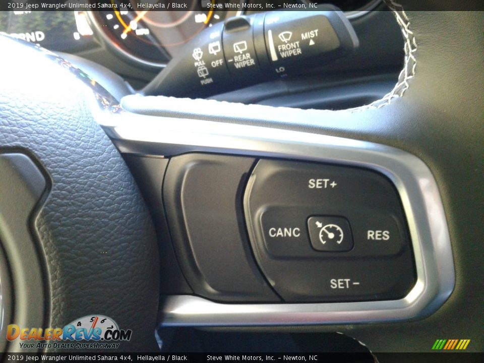 2019 Jeep Wrangler Unlimited Sahara 4x4 Hellayella / Black Photo #17