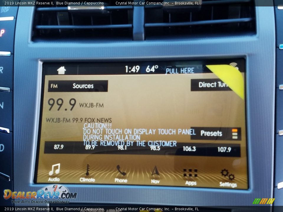 2019 Lincoln MKZ Reserve II Blue Diamond / Cappuccino Photo #15