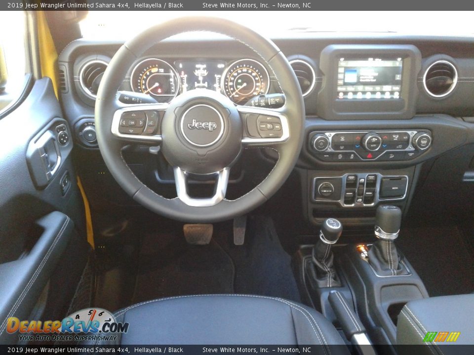 2019 Jeep Wrangler Unlimited Sahara 4x4 Hellayella / Black Photo #26