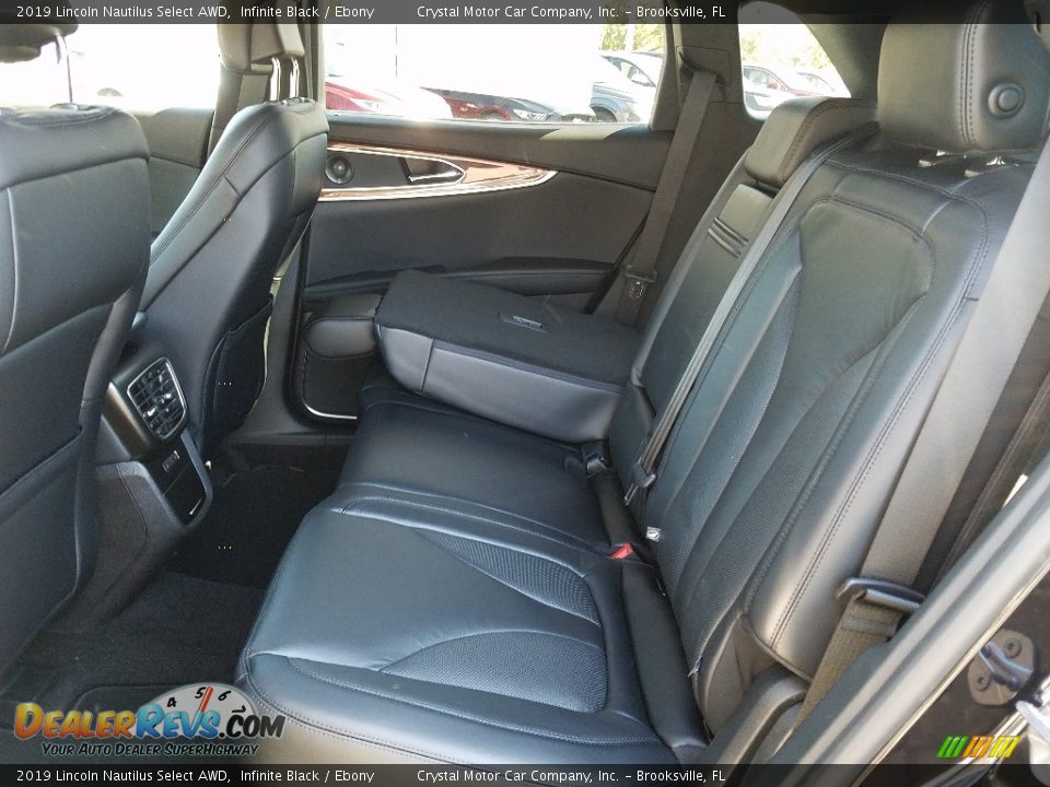 Rear Seat of 2019 Lincoln Nautilus Select AWD Photo #10