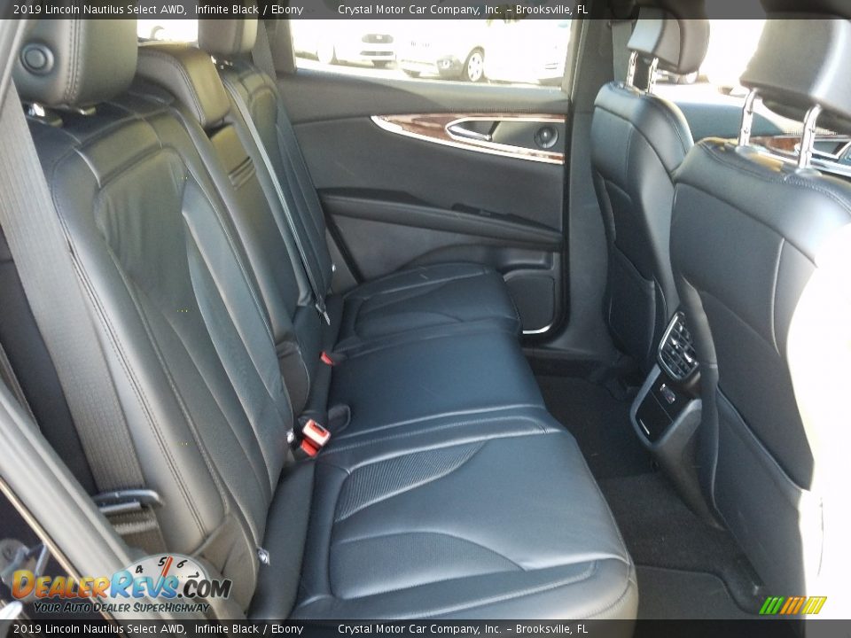 Rear Seat of 2019 Lincoln Nautilus Select AWD Photo #11