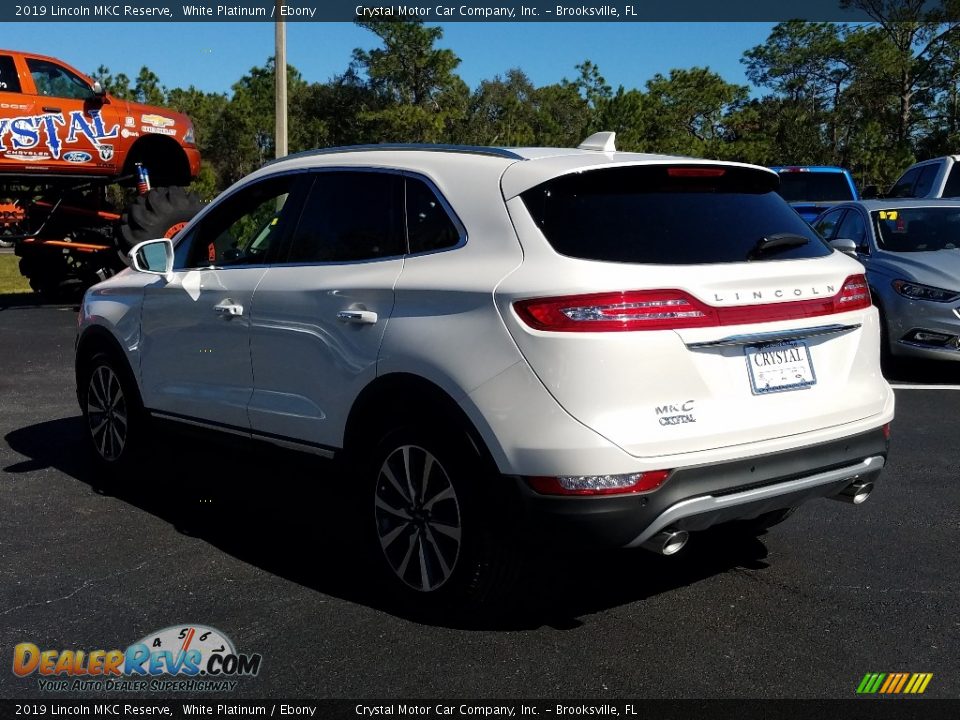 2019 Lincoln MKC Reserve White Platinum / Ebony Photo #3