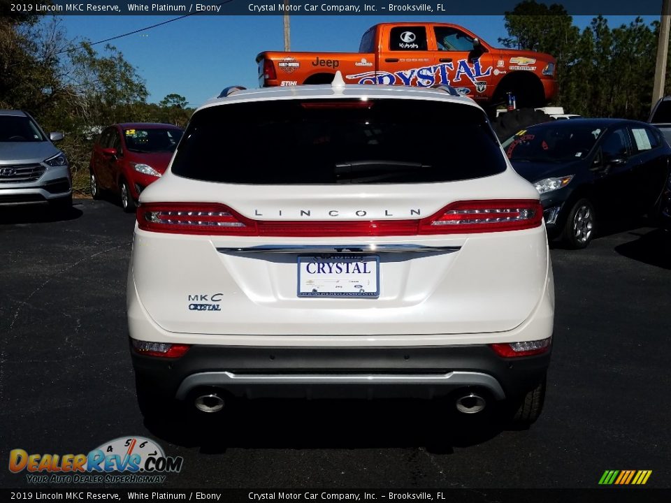 2019 Lincoln MKC Reserve White Platinum / Ebony Photo #4