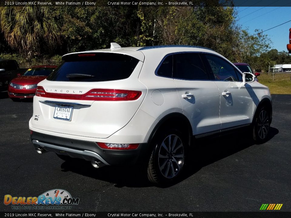 2019 Lincoln MKC Reserve White Platinum / Ebony Photo #5