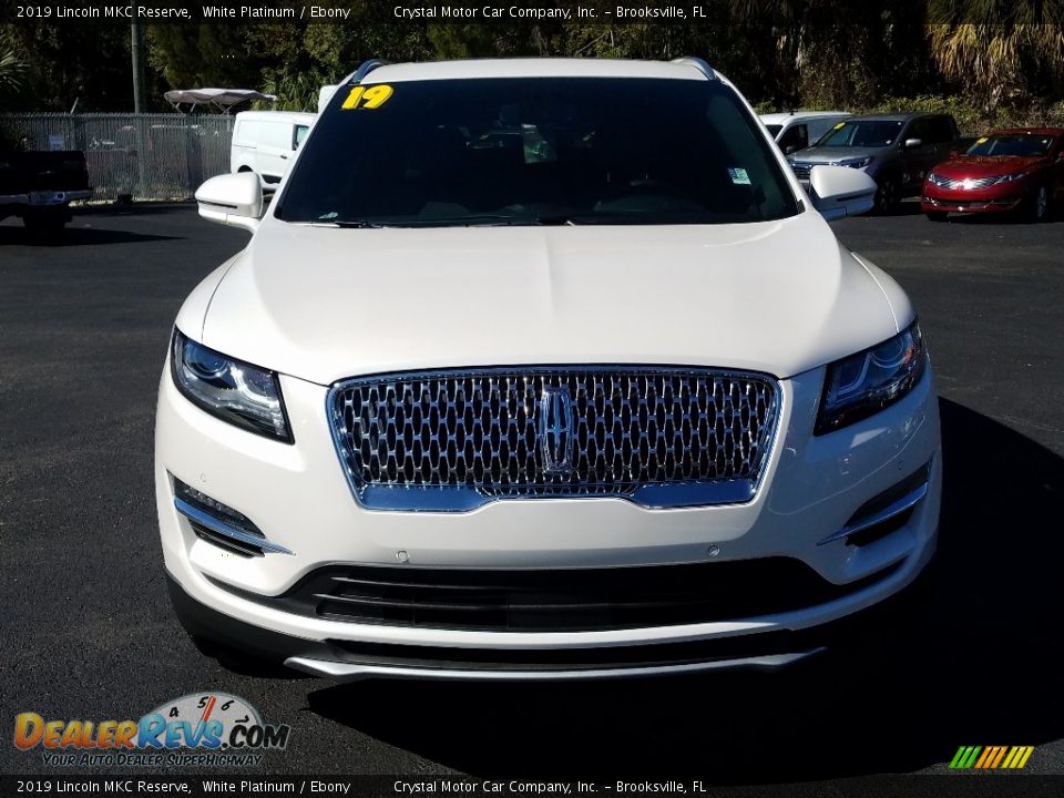 2019 Lincoln MKC Reserve White Platinum / Ebony Photo #8