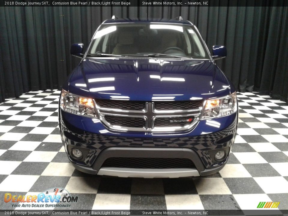 2018 Dodge Journey SXT Contusion Blue Pearl / Black/Light Frost Beige Photo #3