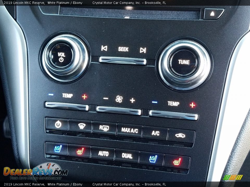 2019 Lincoln MKC Reserve White Platinum / Ebony Photo #16
