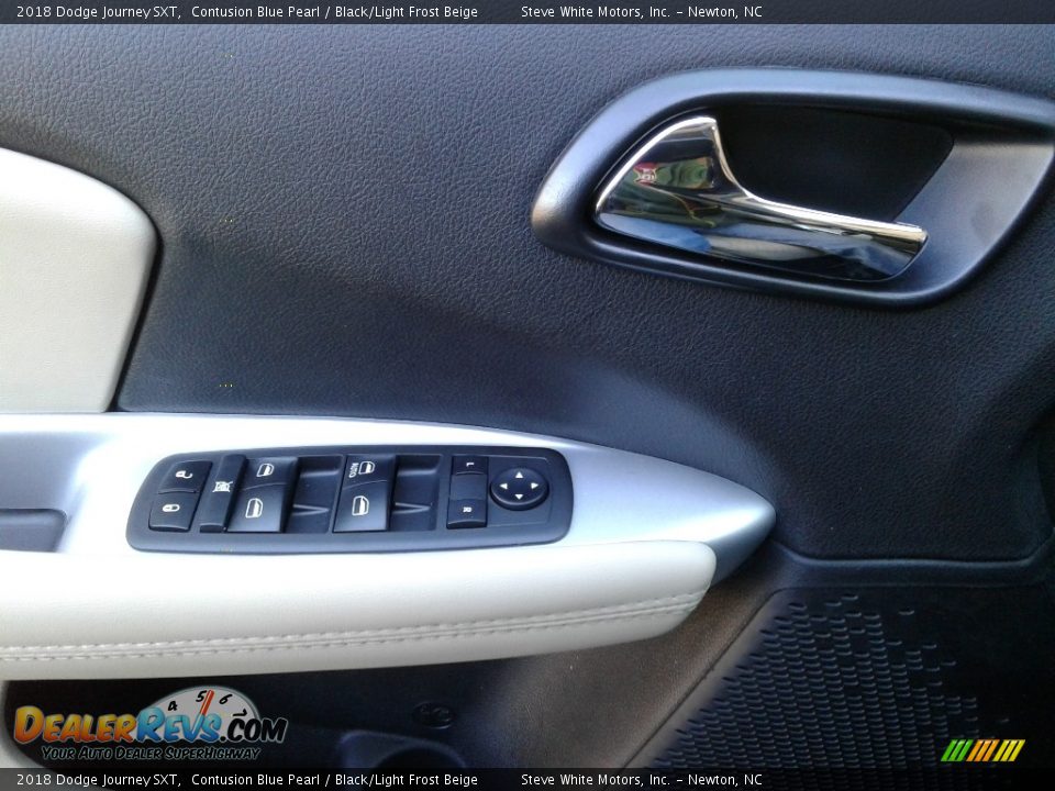 2018 Dodge Journey SXT Contusion Blue Pearl / Black/Light Frost Beige Photo #9