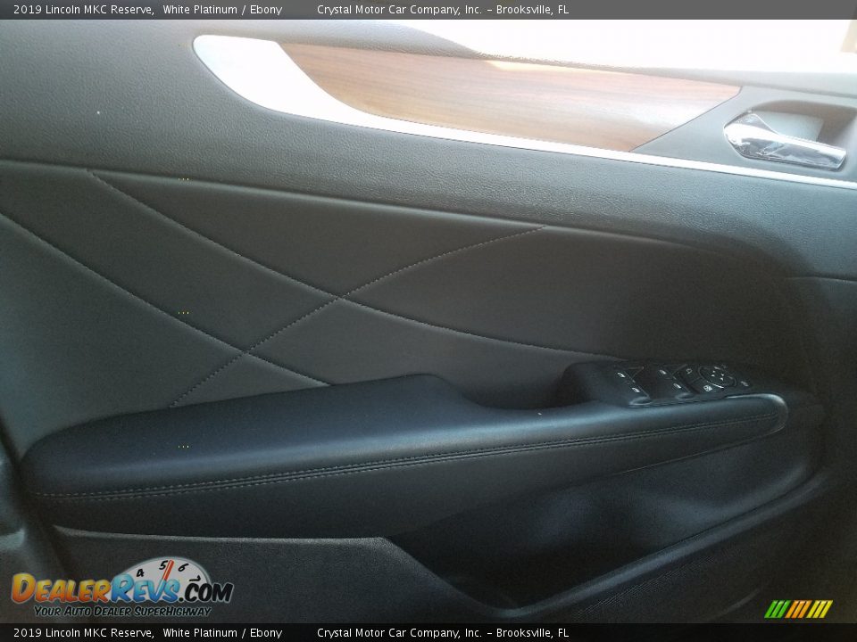 2019 Lincoln MKC Reserve White Platinum / Ebony Photo #17