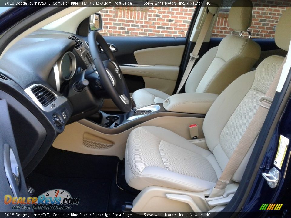 2018 Dodge Journey SXT Contusion Blue Pearl / Black/Light Frost Beige Photo #10