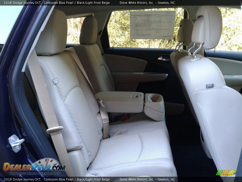 2018 Dodge Journey SXT Contusion Blue Pearl / Black/Light Frost Beige Photo #16