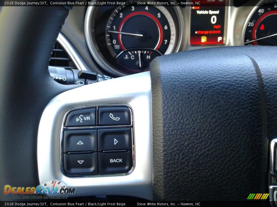 2018 Dodge Journey SXT Contusion Blue Pearl / Black/Light Frost Beige Photo #19