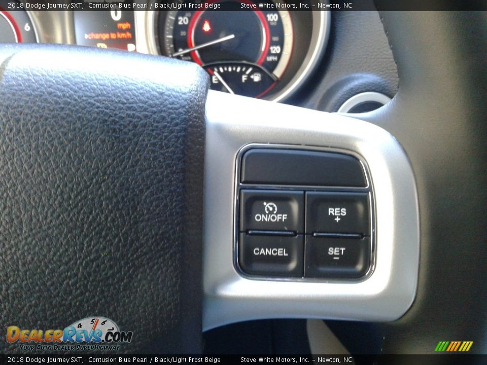 2018 Dodge Journey SXT Contusion Blue Pearl / Black/Light Frost Beige Photo #20