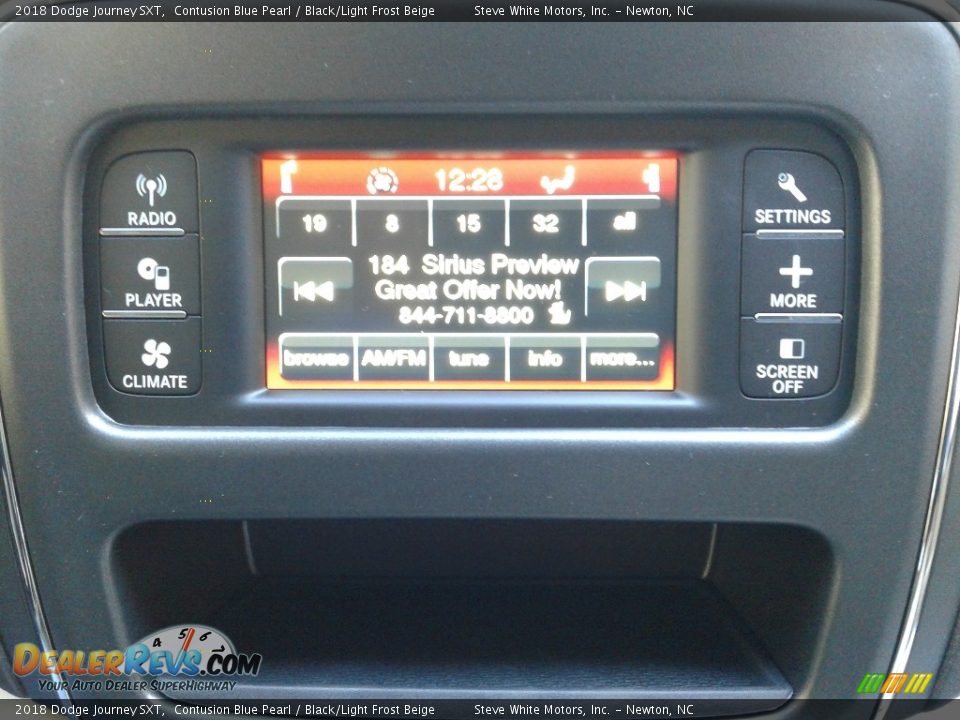 2018 Dodge Journey SXT Contusion Blue Pearl / Black/Light Frost Beige Photo #23