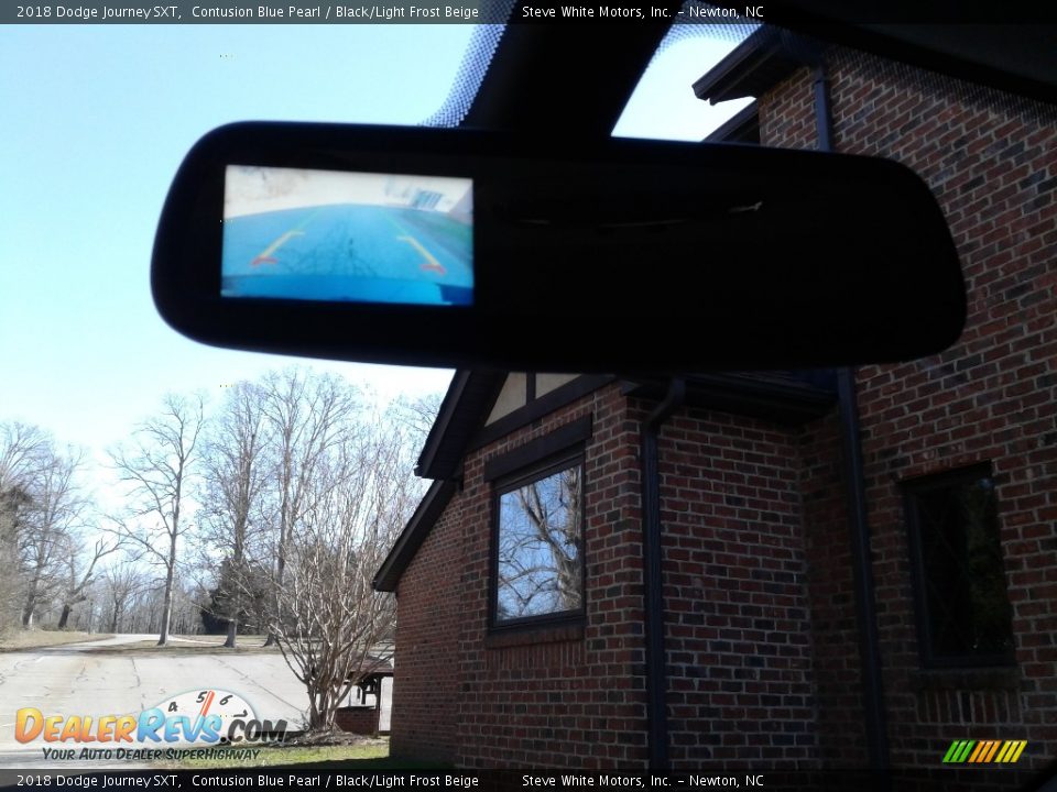 2018 Dodge Journey SXT Contusion Blue Pearl / Black/Light Frost Beige Photo #24