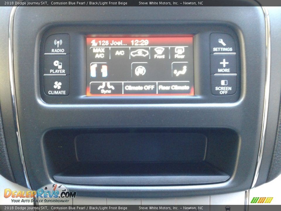 2018 Dodge Journey SXT Contusion Blue Pearl / Black/Light Frost Beige Photo #25