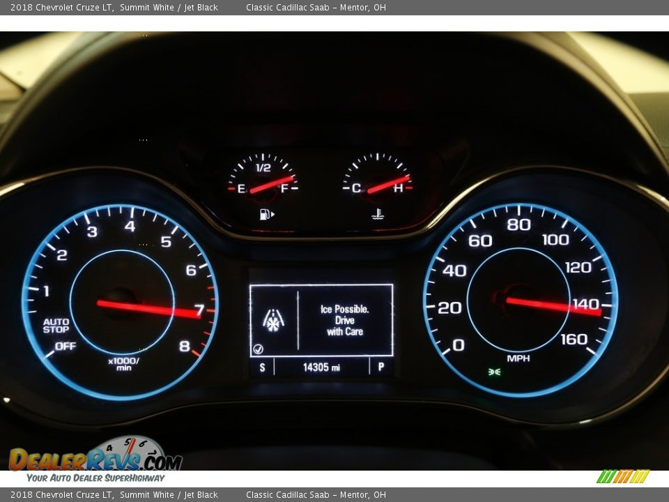 2018 Chevrolet Cruze LT Summit White / Jet Black Photo #7