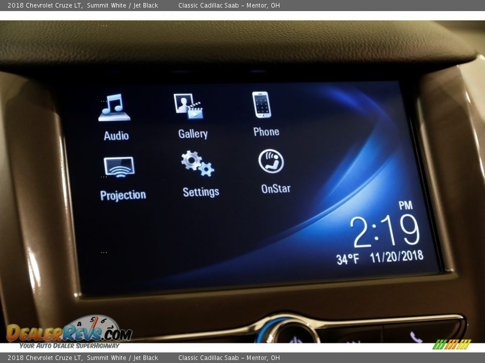 2018 Chevrolet Cruze LT Summit White / Jet Black Photo #9