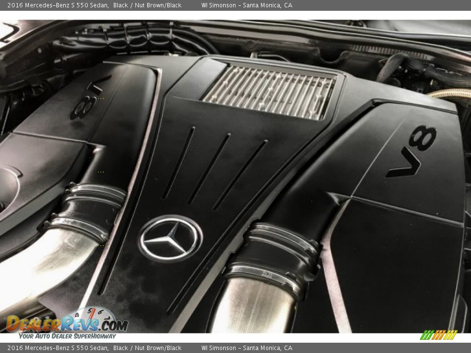 2016 Mercedes-Benz S 550 Sedan Black / Nut Brown/Black Photo #31