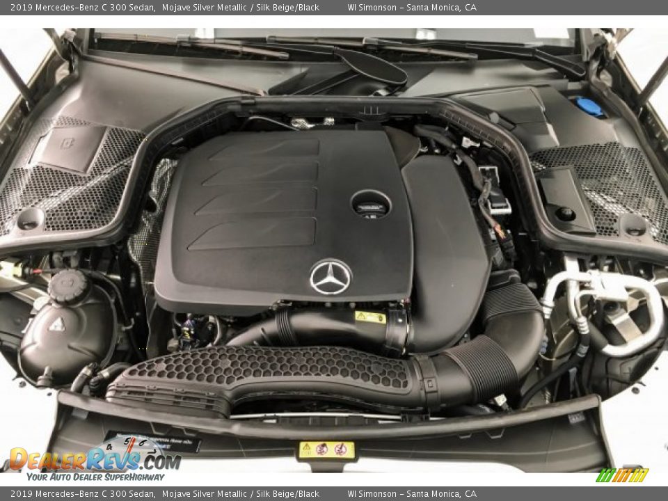 2019 Mercedes-Benz C 300 Sedan Mojave Silver Metallic / Silk Beige/Black Photo #8