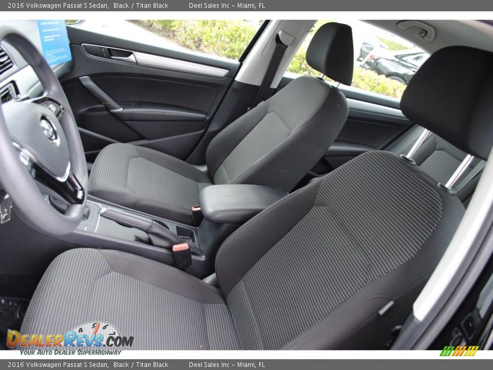 2016 Volkswagen Passat S Sedan Black / Titan Black Photo #13