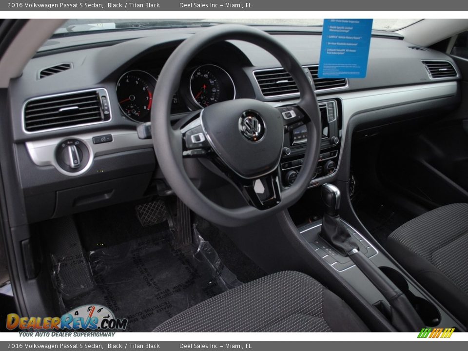 2016 Volkswagen Passat S Sedan Black / Titan Black Photo #15
