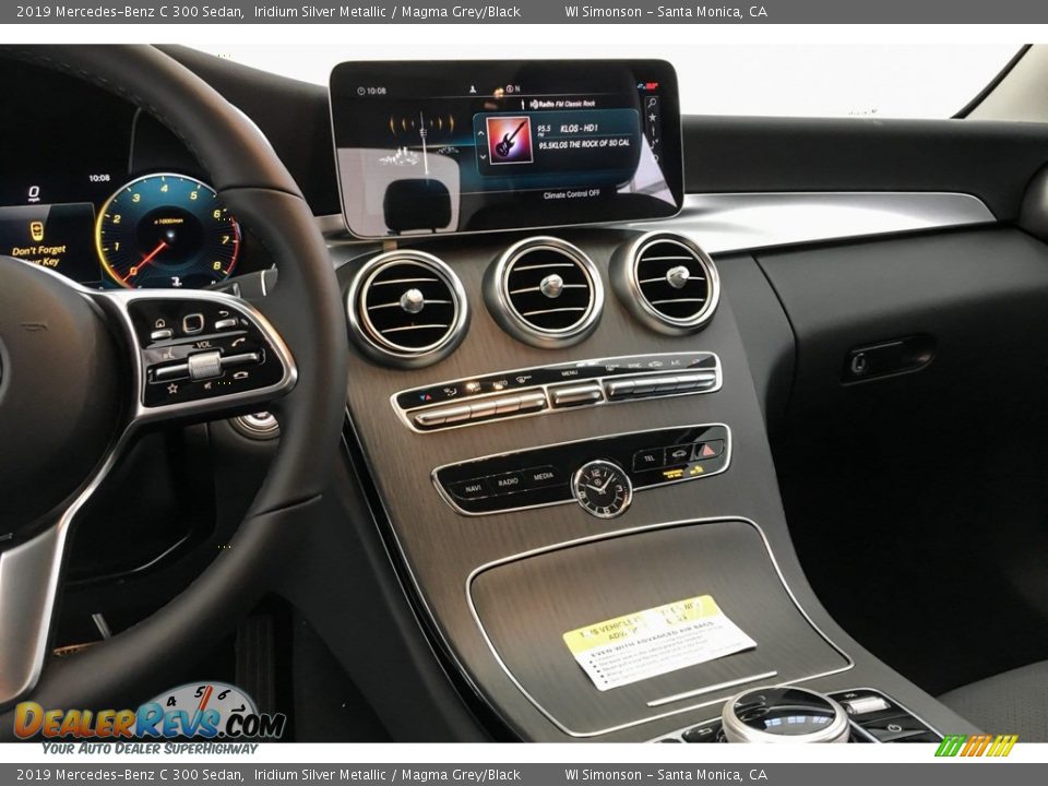 2019 Mercedes-Benz C 300 Sedan Iridium Silver Metallic / Magma Grey/Black Photo #6