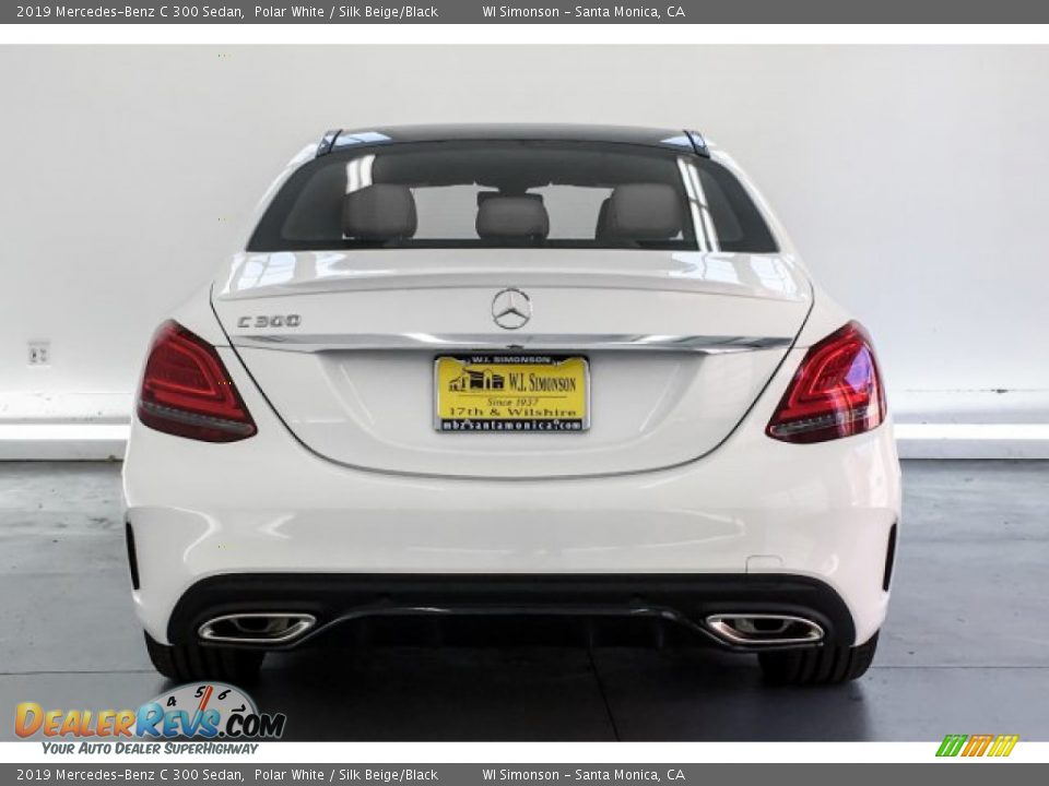 2019 Mercedes-Benz C 300 Sedan Polar White / Silk Beige/Black Photo #3