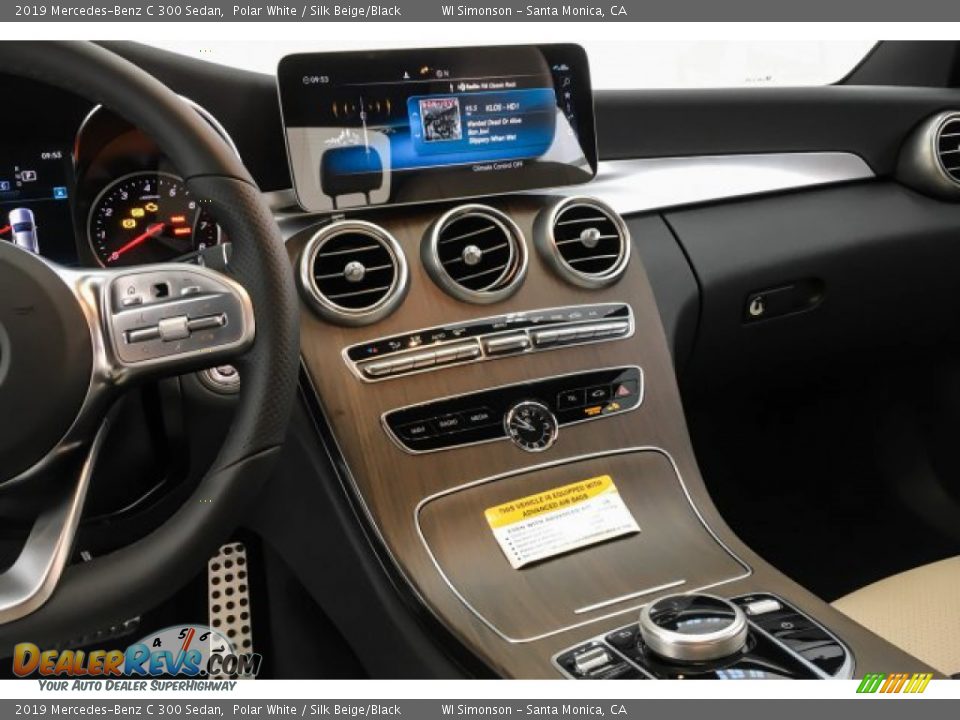 2019 Mercedes-Benz C 300 Sedan Polar White / Silk Beige/Black Photo #6