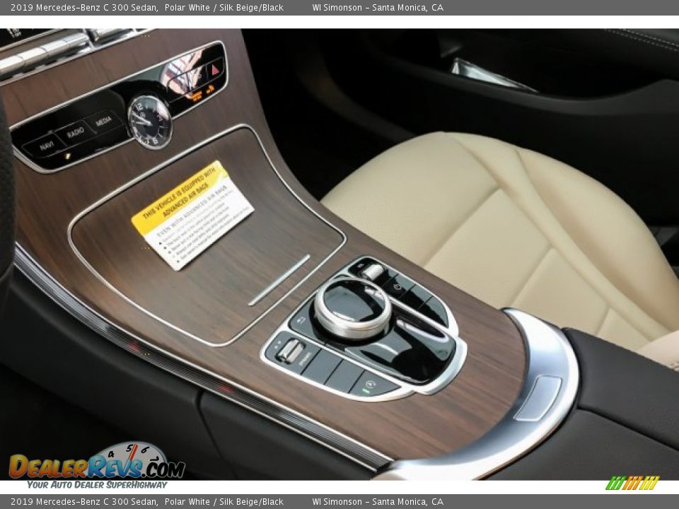 2019 Mercedes-Benz C 300 Sedan Polar White / Silk Beige/Black Photo #7