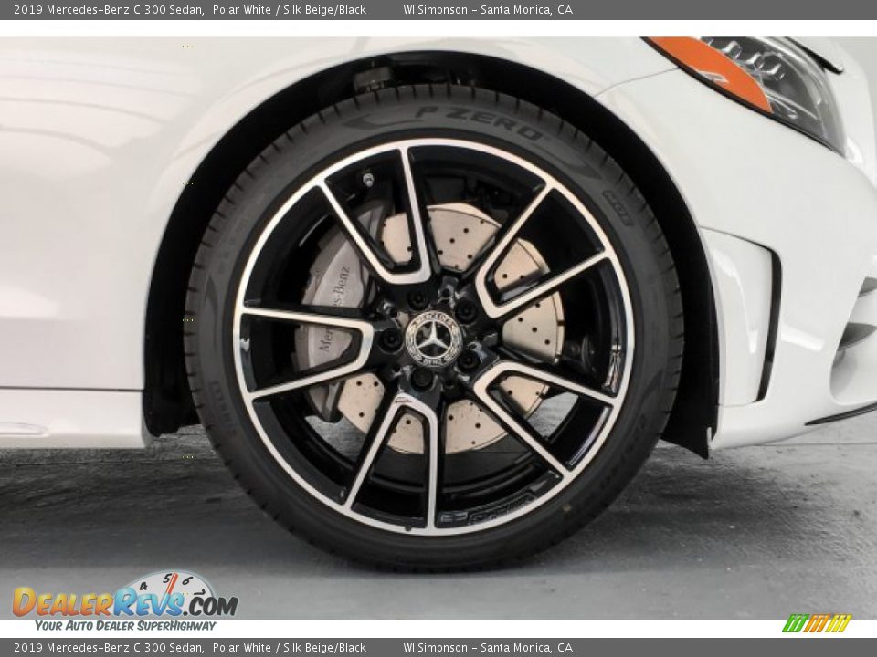 2019 Mercedes-Benz C 300 Sedan Polar White / Silk Beige/Black Photo #9