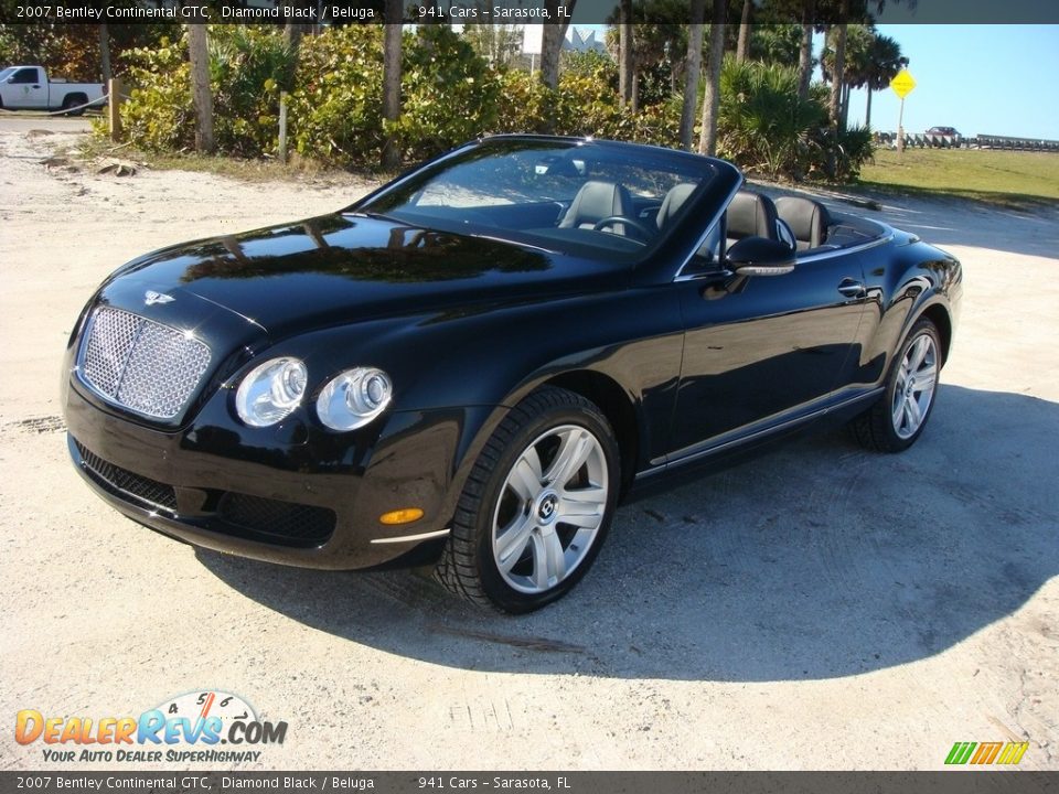 2007 Bentley Continental GTC Diamond Black / Beluga Photo #3