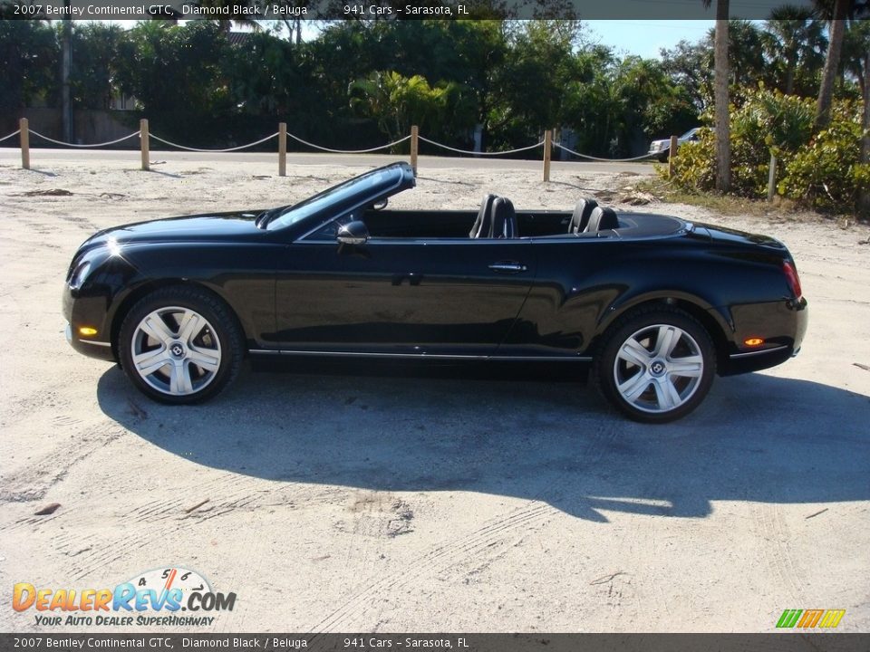 2007 Bentley Continental GTC Diamond Black / Beluga Photo #4