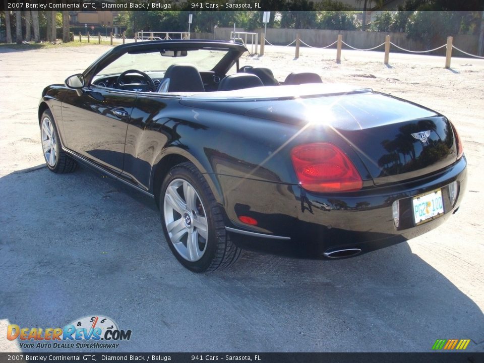 2007 Bentley Continental GTC Diamond Black / Beluga Photo #5