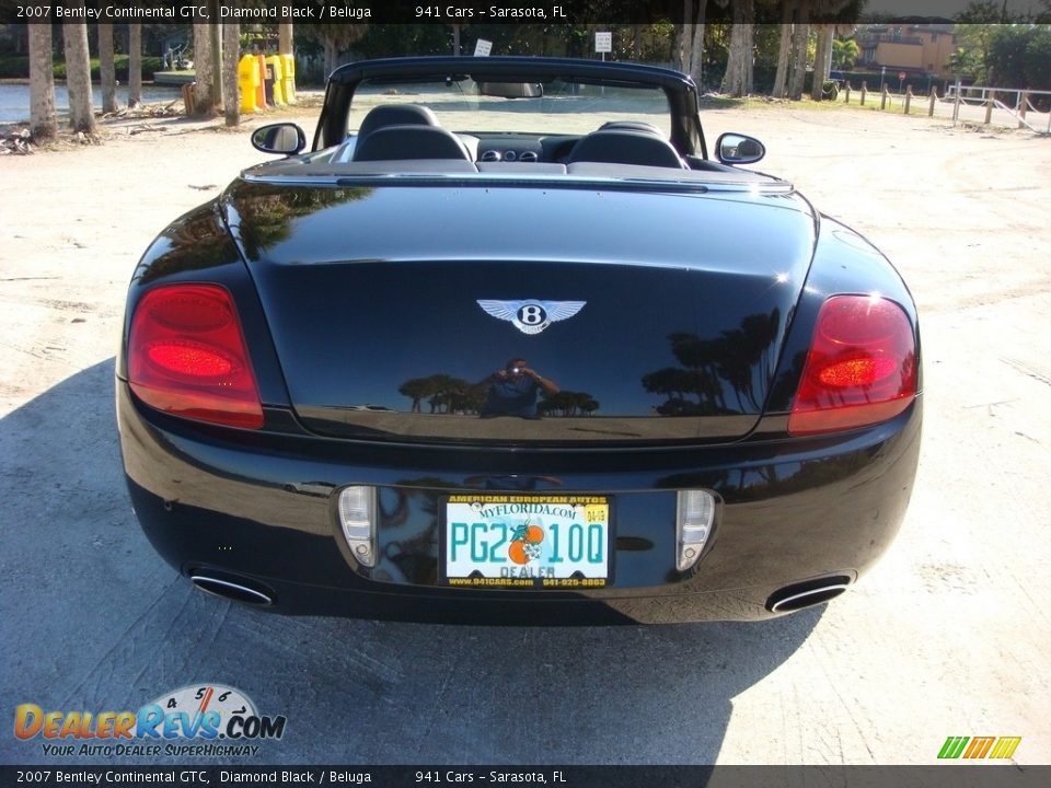 2007 Bentley Continental GTC Diamond Black / Beluga Photo #6
