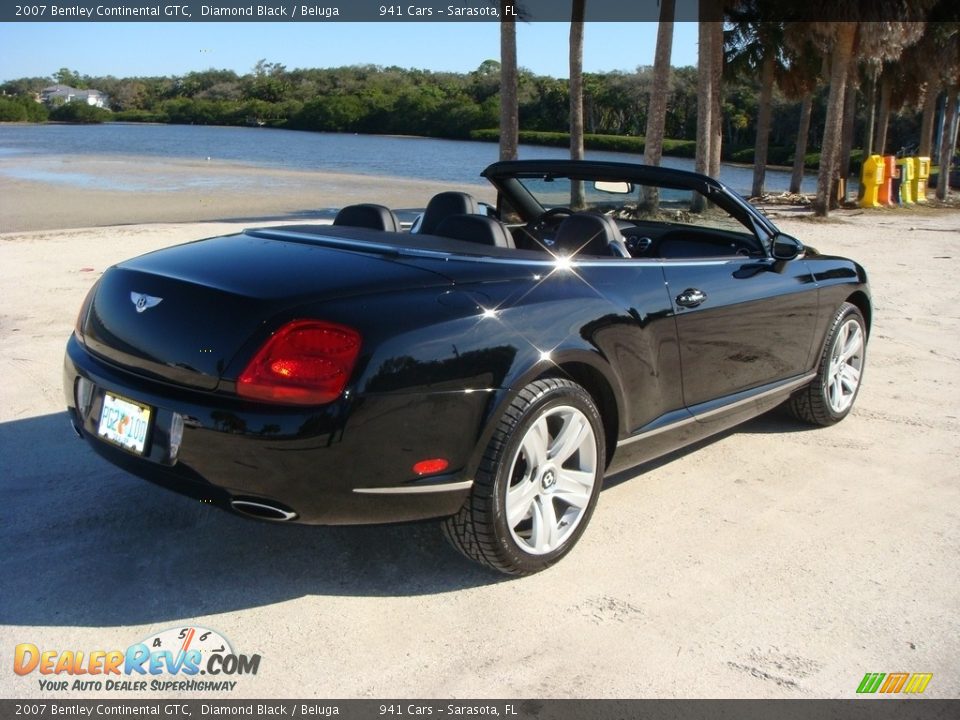 2007 Bentley Continental GTC Diamond Black / Beluga Photo #7