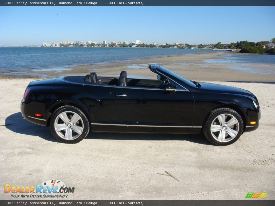 2007 Bentley Continental GTC Diamond Black / Beluga Photo #8