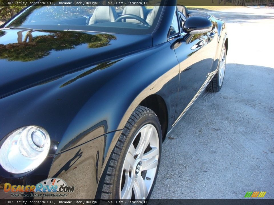 2007 Bentley Continental GTC Diamond Black / Beluga Photo #10