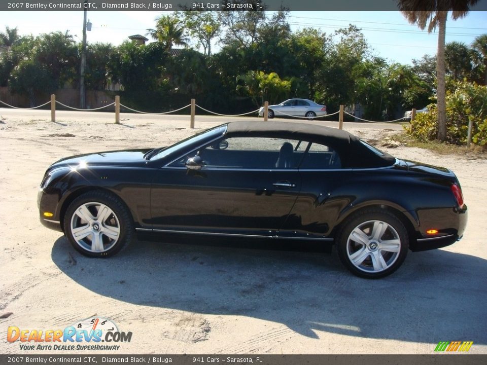 2007 Bentley Continental GTC Diamond Black / Beluga Photo #28