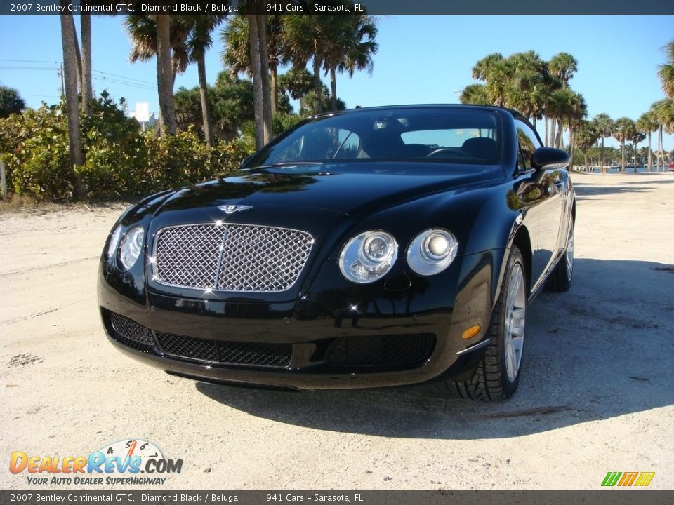 2007 Bentley Continental GTC Diamond Black / Beluga Photo #29