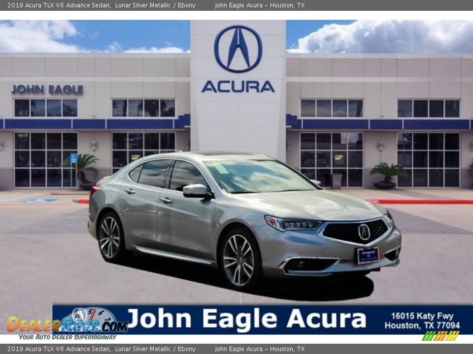 2019 Acura TLX V6 Advance Sedan Lunar Silver Metallic / Ebony Photo #1