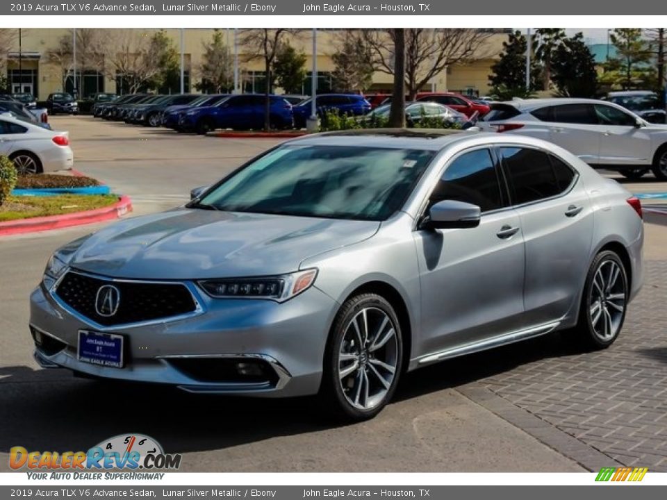 2019 Acura TLX V6 Advance Sedan Lunar Silver Metallic / Ebony Photo #3