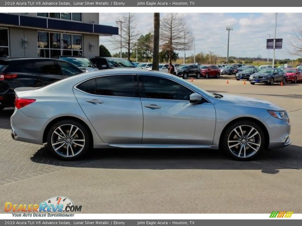 2019 Acura TLX V6 Advance Sedan Lunar Silver Metallic / Ebony Photo #8