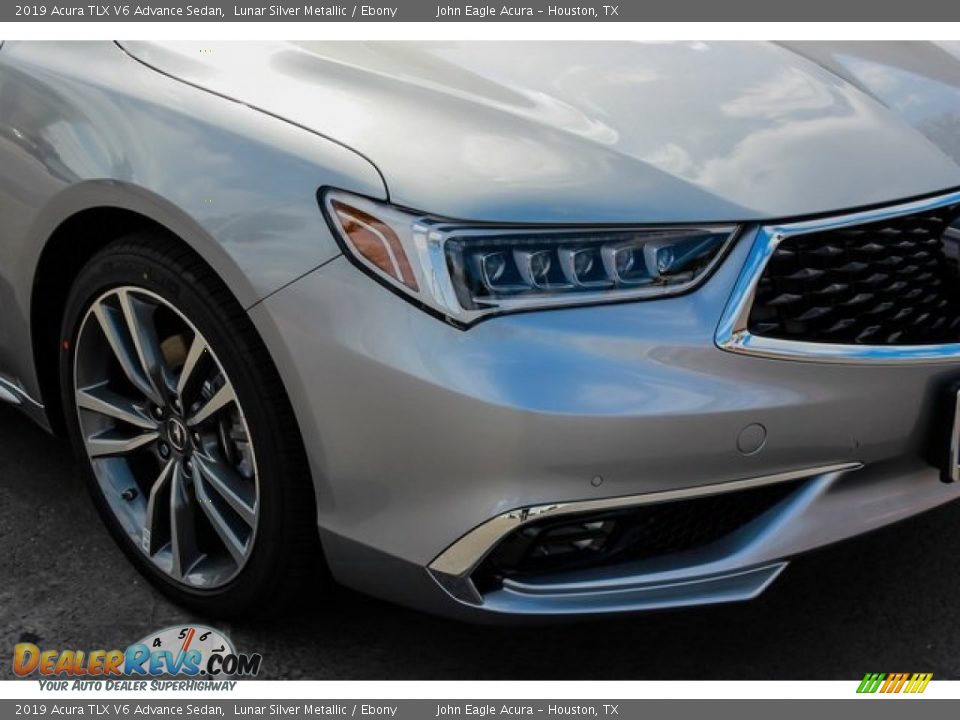 2019 Acura TLX V6 Advance Sedan Lunar Silver Metallic / Ebony Photo #10