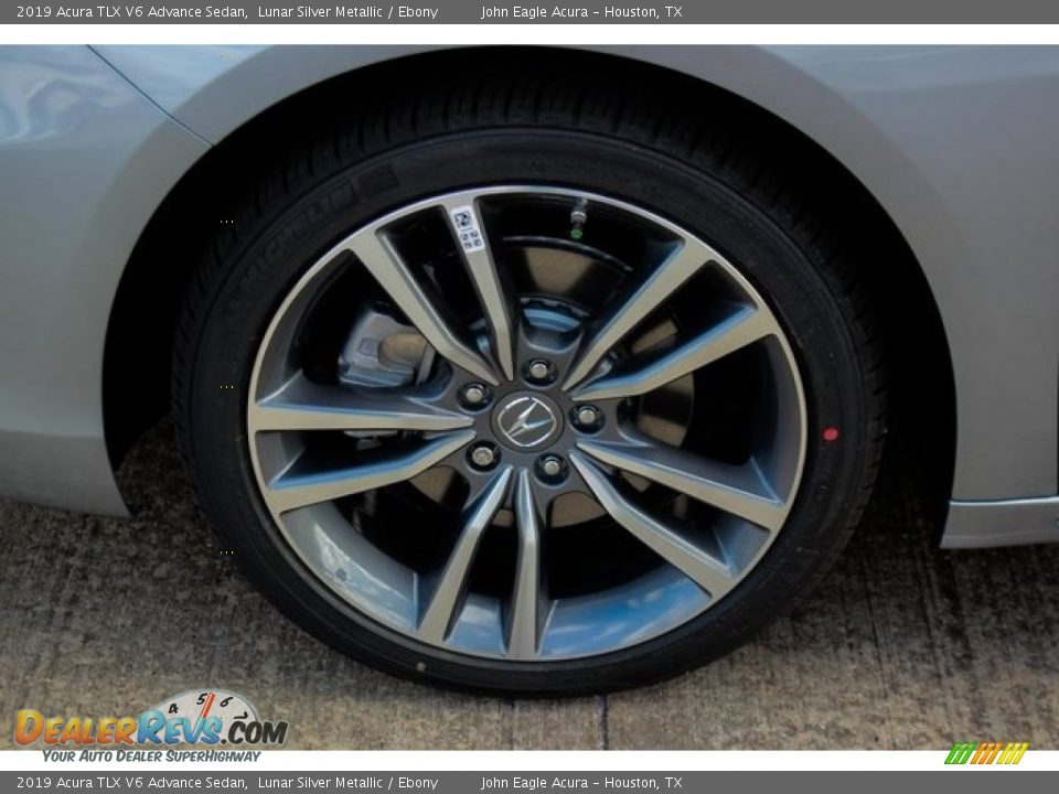 2019 Acura TLX V6 Advance Sedan Lunar Silver Metallic / Ebony Photo #12