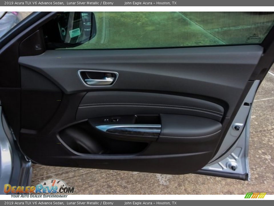 2019 Acura TLX V6 Advance Sedan Lunar Silver Metallic / Ebony Photo #23