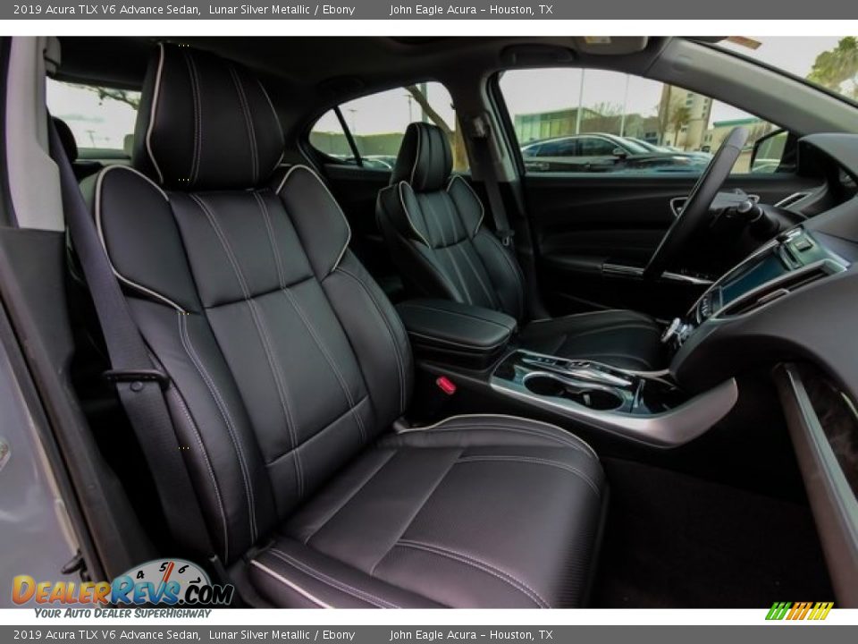 2019 Acura TLX V6 Advance Sedan Lunar Silver Metallic / Ebony Photo #24